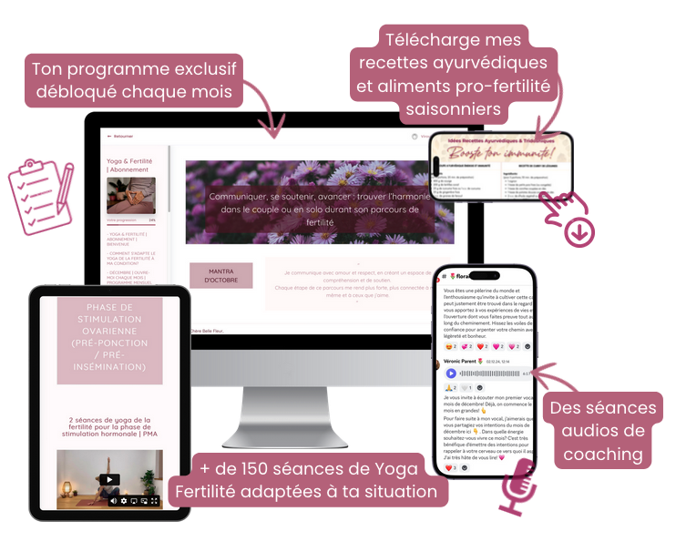 Abonnement Yoga&Fertilité en ligne